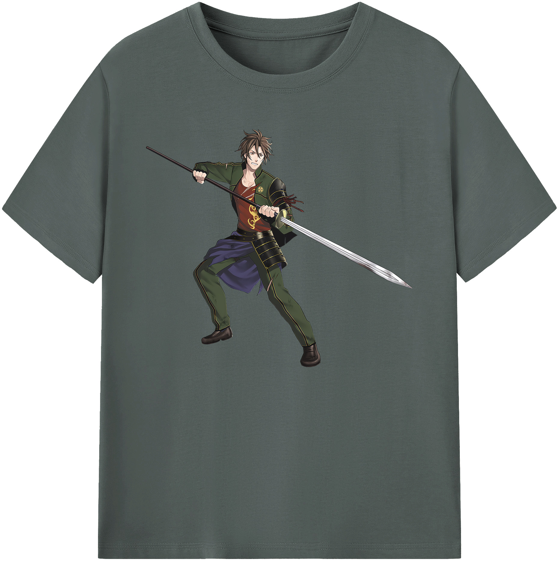 （画像用） 刀剣乱舞 Touken Ranbu 綿100％ メンズ半袖Tシャツ｜肌触りやわらか＆通気性